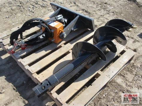 mini skid auger drive|wolverine mini skid steer auger.